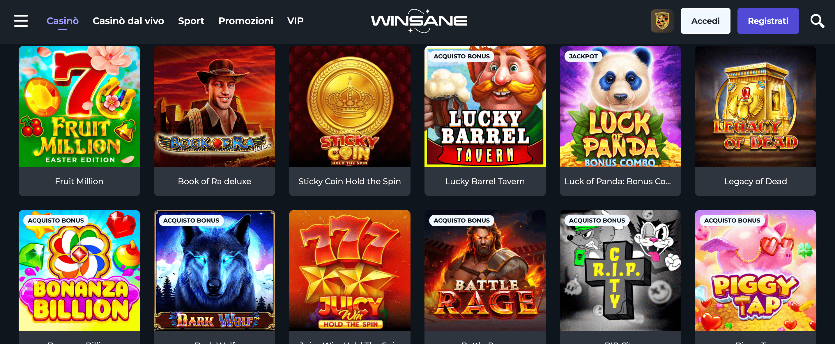 Winsane Casino Slot